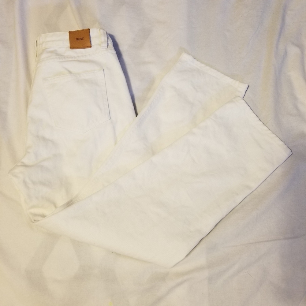 Closed Made in Italy White Skinny Pusher Jeans Women's Size 26 Color White - Picture 10 of 12